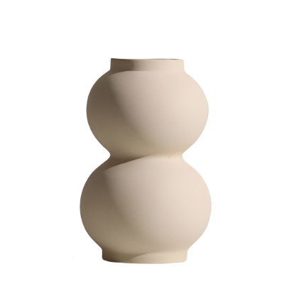 Solenne Vase – Minimalistische Keramische Vaas met Organische Vorm